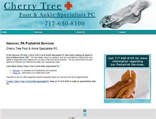 Tablet Screenshot of cherrytreefootdocs.com